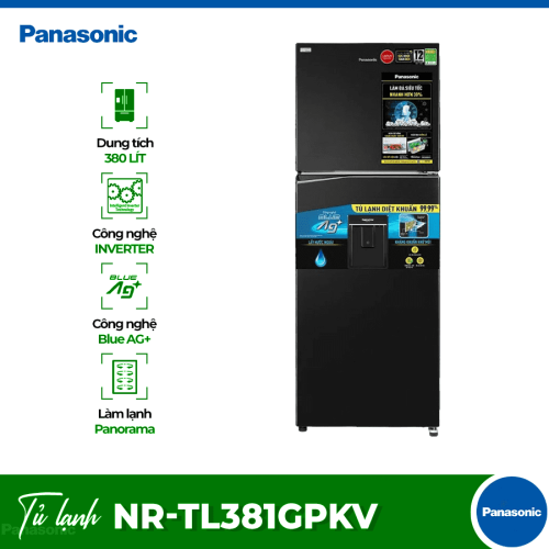 Tủ Lạnh 2 cánh 366 Lít Panasonic NR-TL381GPKV