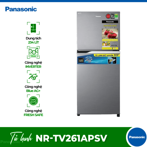 Tủ Lạnh 2 cánh Inverter 234 Lít Panasonic NR-TV261APSV