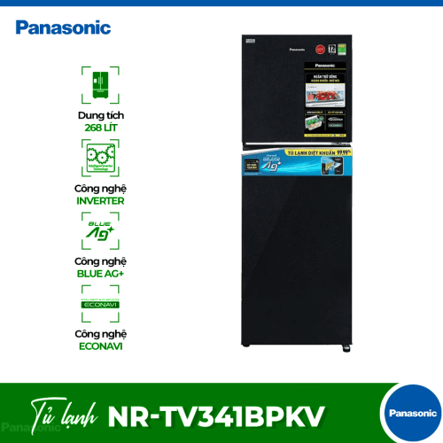 Tủ Lạnh 2 cánh Inverter 306 Lít Panasonic NR-TV341BPKV