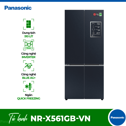 Tủ Lạnh 4 cánh Multi Door Inverter 510 Lít Panasonic NR-X561GB-VN