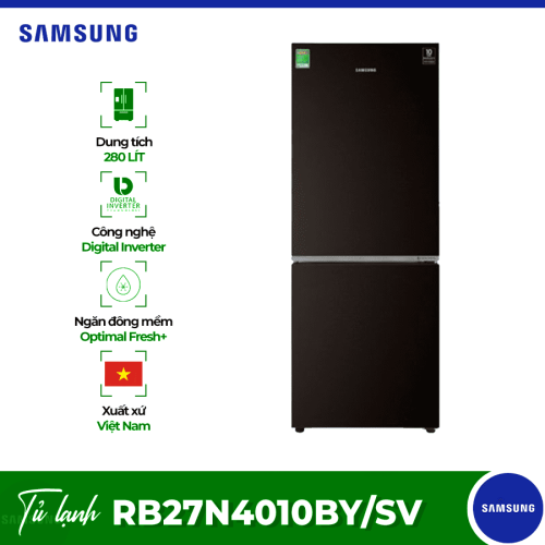 Tủ lạnh Samsung Inverter 280 lít RB27N4010BY/SV
