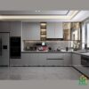 Tủ bếp gỗ An Cường AC28 - Tủ bếp chữ L, hiện đại