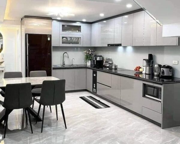 Tủ bếp chữ L hiện đại