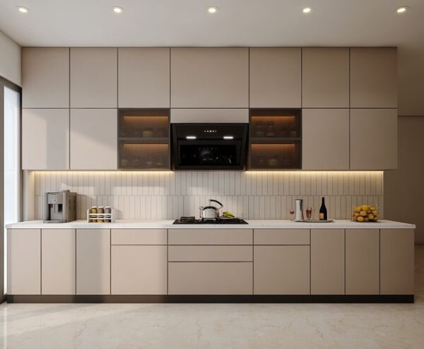 Tủ bếp chữ i dài 4m