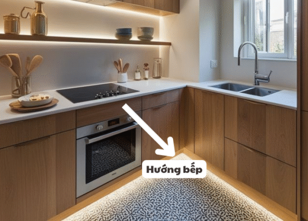 Nguyên tắc sắp xếp tủ bếp chữ L có cửa sổ