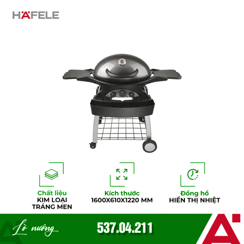 Lò nướng gas 2 vùng nướng Hafele 537.04.211