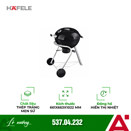 Lò nướng than 1 vùng nướng Hafele 537.04.232