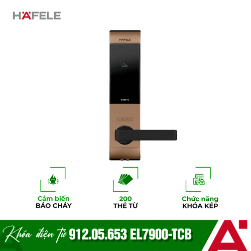 Khóa cửa điện tử Hafele EL7900-TCB 912.05.653
