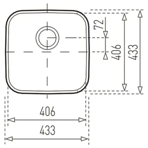 Chậu rửa bát Teka BE 40.40 (18) 3 Kích thước chậu rửa bát Teka BE 40.40 (18)
