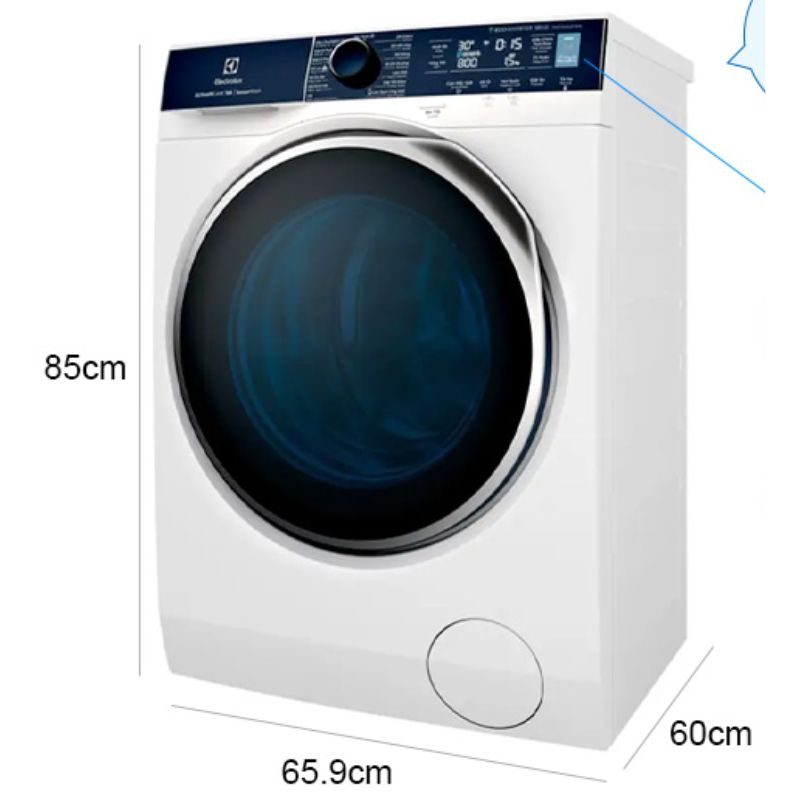 Kích Thước Máy Giặt Electrolux EWF1042Q7WB Kích Thước Máy Giặt Electrolux EWF1042Q7WB