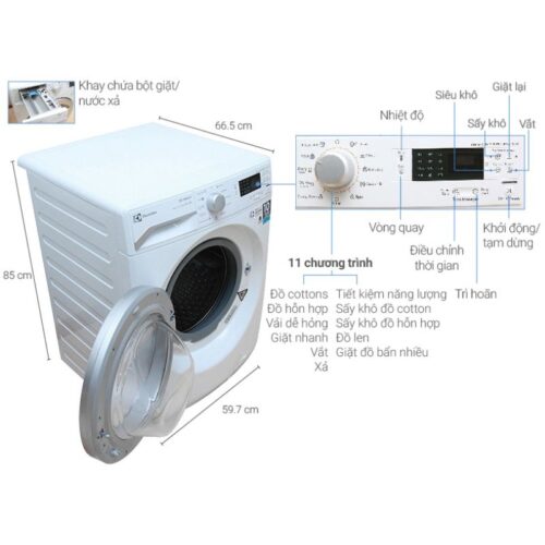 Máy giặt sấy Electrolux EWW12842 6 Kích thước máy giặt sấy Electrolux EWW12842