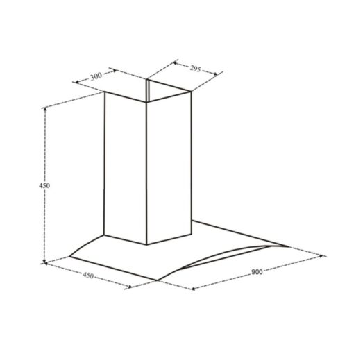 Máy hút khói khử mùi gắn tường Eurosun EH-70K06 3 Kích thước máy hút khói khử mùi gắn tường Eurosun EH-70K06