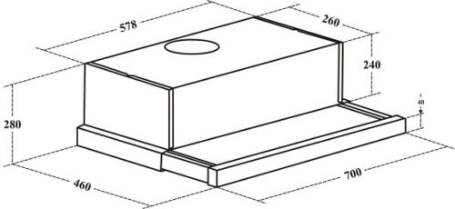 Máy hút khử mùi âm tủ Eurosun EH-70AF86B 3 eh 70af86b