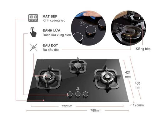 Bếp ga âm Electrolux EGT7838CK 6 electrolux egt7838ck 2 1