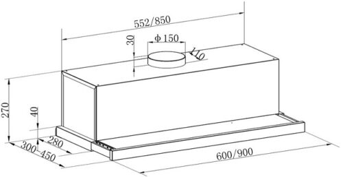 Máy hút mùi âm tủ hiệu Franke CXW-200-FPG605 315.0575.869 4 franke cxw 200 fpg605 1