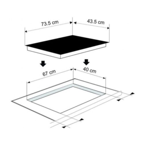 Bếp cảm ứng từ Munchen GM 6839 3 Kích thước Bếp cảm ứng từ Munchen GM 6839