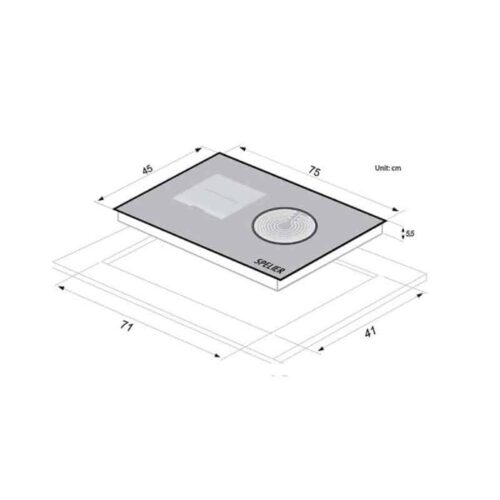 Bếp điện từ Spelier SPE-HC928 EG 5 Kích thước của Bếp điện từ Spelier SPE-HC928 EG