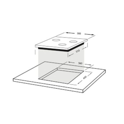 Bếp từ 3 vùng nấu Faber FB - 603IND