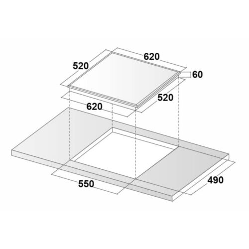 Bếp từ 3 vùng nấu Eurosun EU-T905G 7 Kích thước bếp từ 3 vùng nấu Eurosun EU-T905G