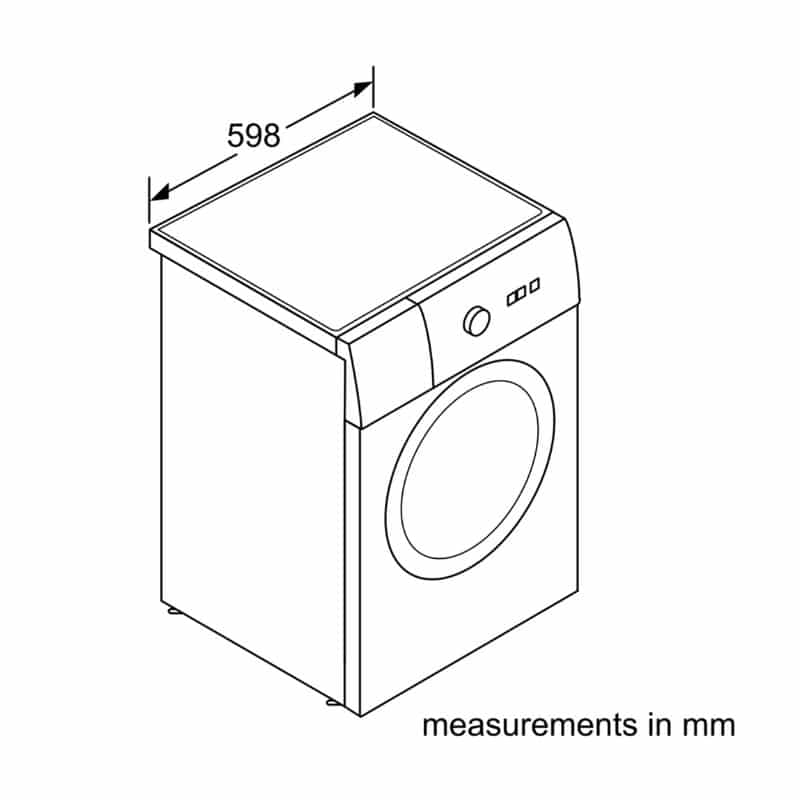 Kích thước máy giặt Bosch WAT28660EE Kích thước máy giặt Bosch WAT28660EE