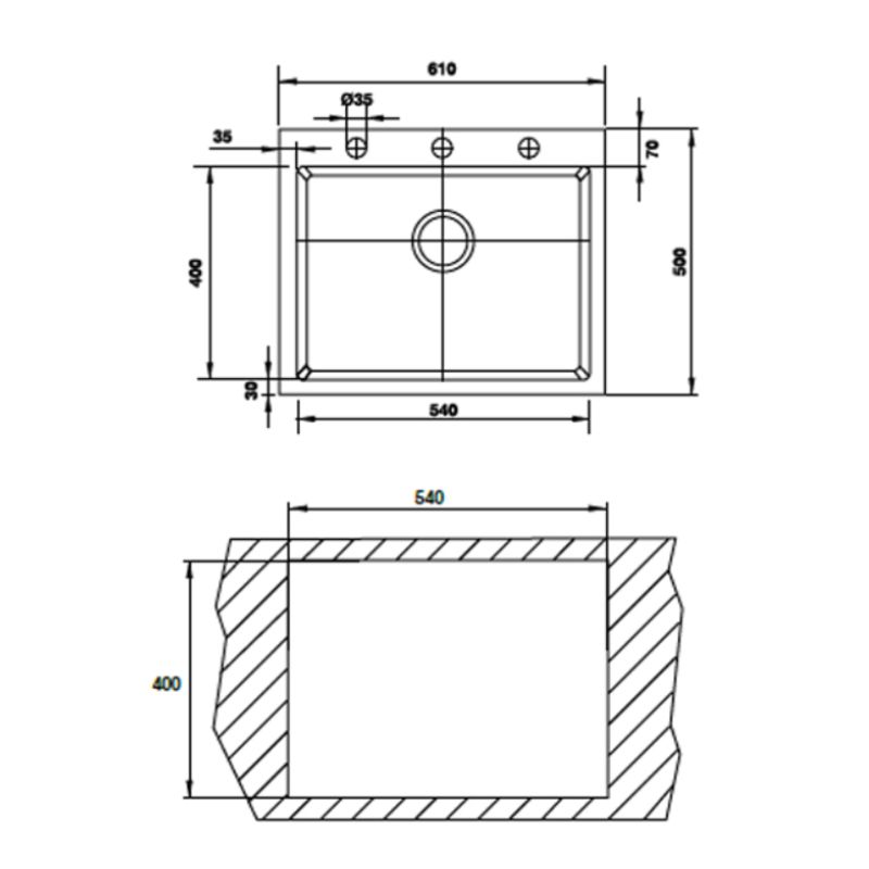 Kích thước chậu rửa chén bát Hafele HS G6150 565.84.371 Kích thước chậu rửa chén bát Hafele HS G6150 565.84.371