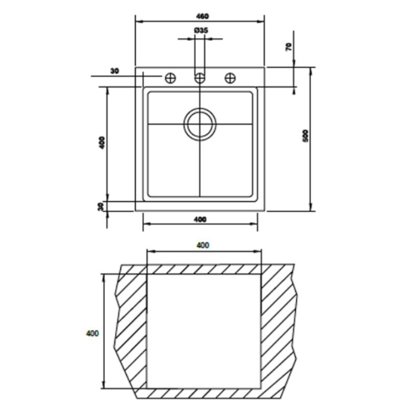 Kích thước chậu rửa chén bát Haffele HS G4650 565.84.261 Kích thước chậu rửa chén bát Haffele HS G4650 565.84.261