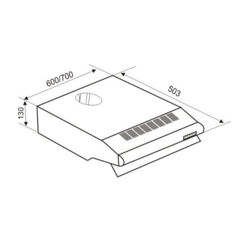Máy hút mùi Faster FS 0870S 3 Kích thước máy hút mùi Faster FS0870S