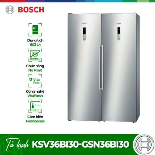 Tủ lạnh cỡ lớn Bosch KSV36BI30-GSN36BI30