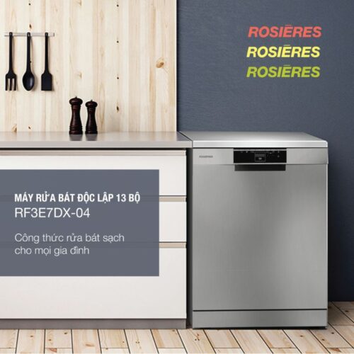 Máy rửa bát độc lập 13 bộ Rosieres RF 3E7DX-04 6 Thiết kế Máy rửa bát Rosieres RF 3E7DX-04