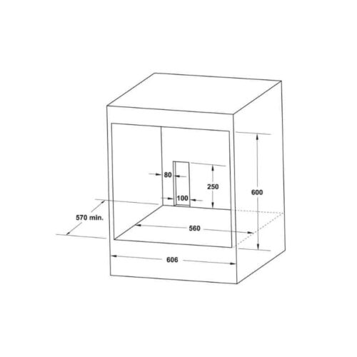 Lò nướng Hafele HO-2KT65A 538.61.441 5 Kích thước Lò nướng Hafele HO-2KT65A 538.61.441