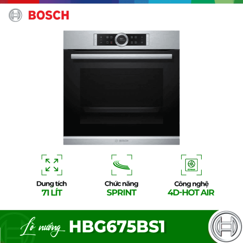 Lò nướng BOSCH HBG675BS1|Serie 8