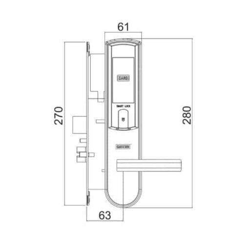 Khóa điện tử thông minh Giovani GSL-126C135 3 Kích thước của Khóa điện tử thông minh Giovani GSL-126C135