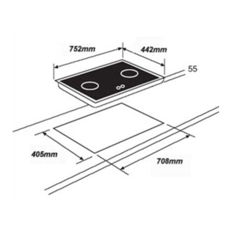Bếp điện từ Malloca DZC-7372 Bếp điện từ Malloca DZC-7372
