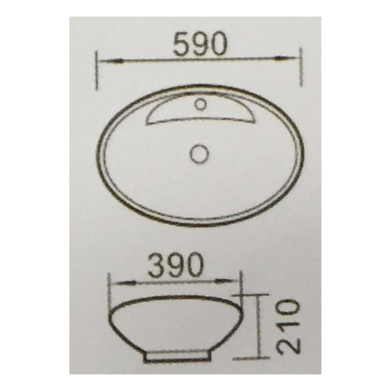 Kích thước chậu rửa Govren LAD-020 Kích thước chậu rửa Govren LAD-020