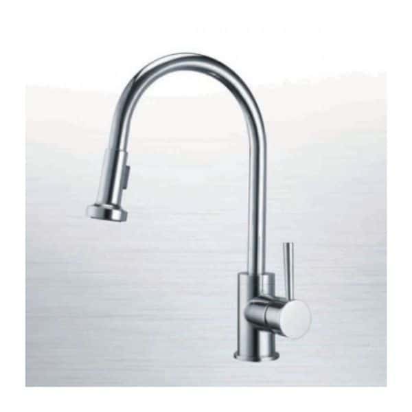 Vòi đồng mạ Inox Malloca K124 - BN (Inox) Vòi đồng mạ Inox Malloca K124 - BN (Inox)