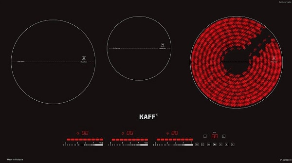 kaff-kf-ig3001ih Bếp 2 từ, 1 hồng ngoại KAFF KF-IG3001IH