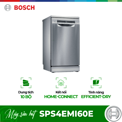 Máy rửa bát Bosch SPS4EMI60E Series 4 Kết Nối HomeConnect