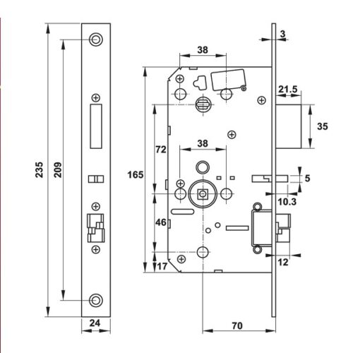 Khóa điện tử Hafele PP9000 912.20.293 3 912 20 2932