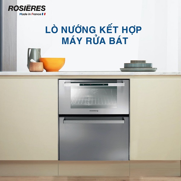 rosieres-r2in1x-3 Ảnh Dou lò nướng kết hợp máy rửa bát Rosieres R2IN1X