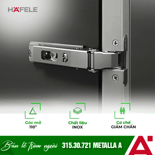 Bản lề giảm chấn Hafele -thẳng 315.30.721