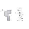 Bộ nối chuyển đổi đường xả dọc Duravit 588.45.961 2 Bộ nối chuyển đổi đường xả dọc Duravit 588.45.961