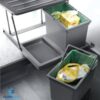 Thùng đựng rác 2 khoang Euronox EU.DV2 1 Euronox EU.DV2 1