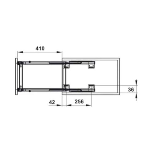 Bộ rổ dao thớt, chai lọ Sonata Hafele 549.20.011 Inox 304 3 Kích thước của Bộ rổ dao thớt, chai lọ Sonata Hafele 549.20.011 Inox 304