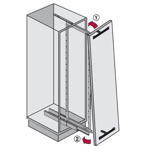 Bộ rổ kéo lớn Milan Hafele 548.93.133 3 Kích thước của Bộ rổ kéo lớn Milan Hafele 548.93.133