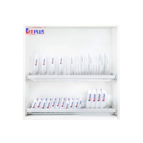 Giá bát cố định 2 tầng cao cấp, Inox mờ Kit Plus DK12C VIP.60 3 Giá bát cố định 2 tầng cao cấp, Inox mờ Kit Plus DK12C VIP.60