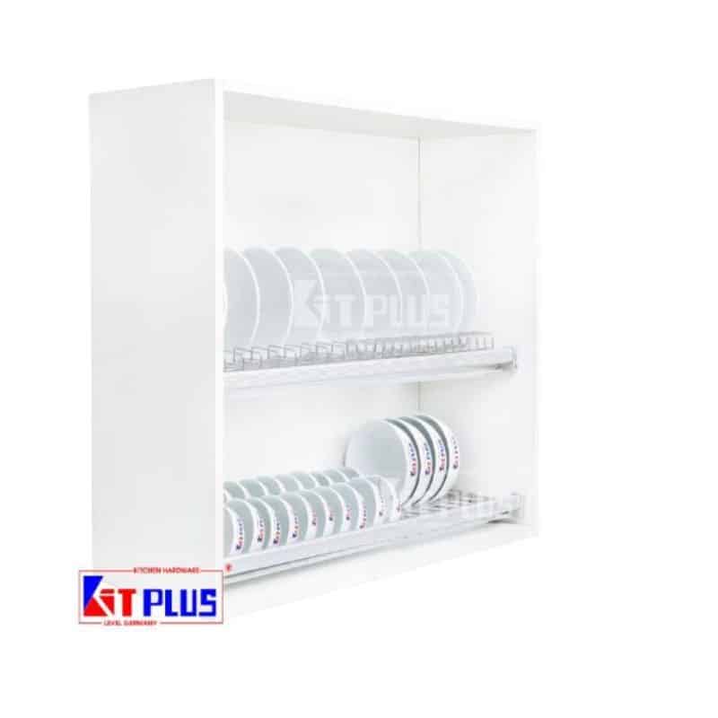 Giá bát cố định 2 tầng cao cấp, Inox mờ Kit Plus DK12C VIP.80 Giá bát cố định 2 tầng cao cấp, Inox mờ Kit Plus DK12C VIP.80