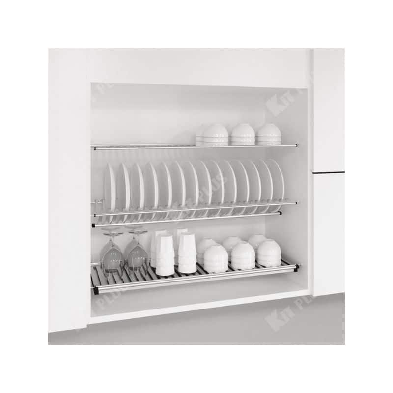 Giá bát cố định 3 tầng chữ V Kit Plus DK12A.60 Giá bát cố định 3 tầng chữ V Kit Plus DK12A.60