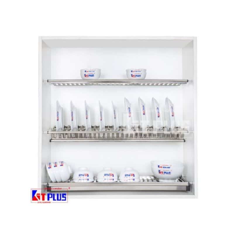 Giá bát cố định 3 tầng chữ V Kit Plus DK12A.80 Giá bát cố định 3 tầng chữ V Kit Plus DK12A.80