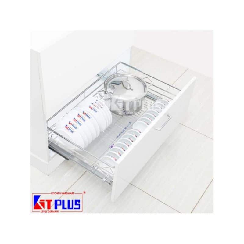 Giá xoong nồi, bát đĩa đa năng nan tròn Inox Kit Plus DM60S Giá xoong nồi, bát đĩa đa năng nan tròn Inox Kit Plus DM60S
