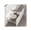 Giá xoong nồi nan tròn Inox mờ, ray giảm chấn Kit Plus DG80S 1 Giá xoong nồi nan tròn Inox mờ, ray giảm chấn Kit Plus DG80S